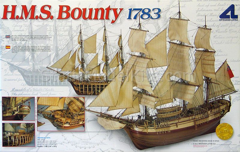 Ship model kit Bounty, Artesania Latina