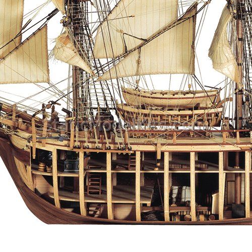 Sección Barco HMS Bounty. Escala 1:48. Marca Artesanía Latina. Ref: 22810.  