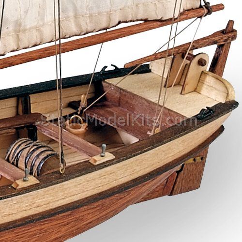 Ship model  Endeavour's lonhboat details