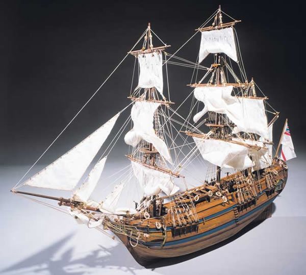 laser cut wooden deck for model Details about   Airfix HMS Bounty 1:87