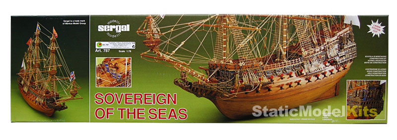 Sovereign of the Seas ship model kit Sergal